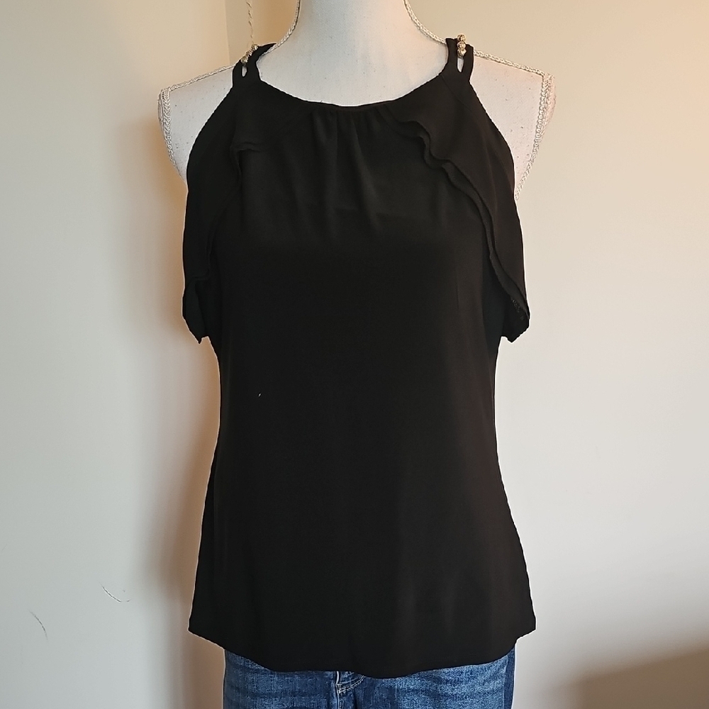WHBM Elegant Black Women's Top